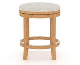 Canadel Stump Too Counter Stool in Caramel Washed, TB Fabric, front view