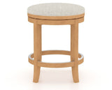 Canadel Stump Too Counter Stool in Caramel Washed, TB Fabric, side view