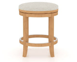 Canadel Stump Too Counter Stool in Caramel Washed, TB Fabric, back view