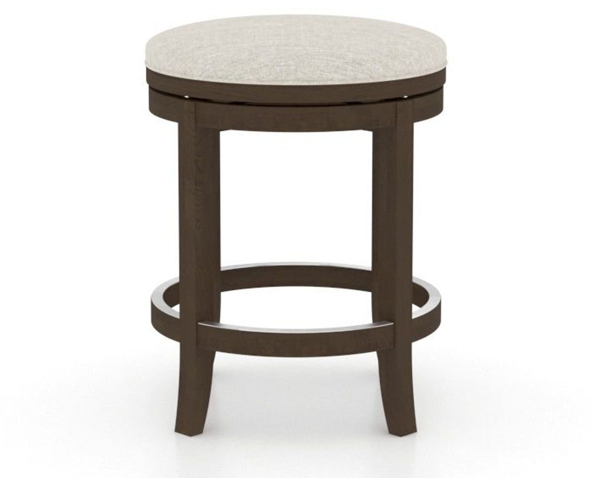 Canadel Stump Too Counter Stool in Hazelnut Washed, TB Fabric, front view