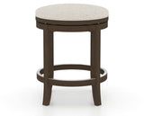 Canadel Stump Too Counter Stool in Hazelnut Washed, TB Fabric, front view