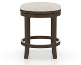 Canadel Stump Too Counter Stool in Hazelnut Washed, TB Fabric, side view