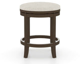 Canadel Stump Too Counter Stool in Hazelnut Washed, TB Fabric, back view