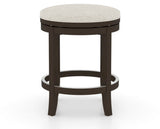 Canadel Stump Too Counter Stool in Davy's Grey, TB Fabric, back view