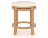 Canadel Stump Too Counter Stool in Caramel Washed, YJ Faux Leather, front view