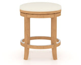 Canadel Stump Too Counter Stool in Caramel Washed, YJ Faux Leather, back view