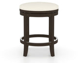 Canadel Stump Too Counter Stool in Davy's Grey, YJ Faux Leather, side view