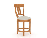 Canadel Core Counter Stool 8100 in Swivel Base, three-quarter view