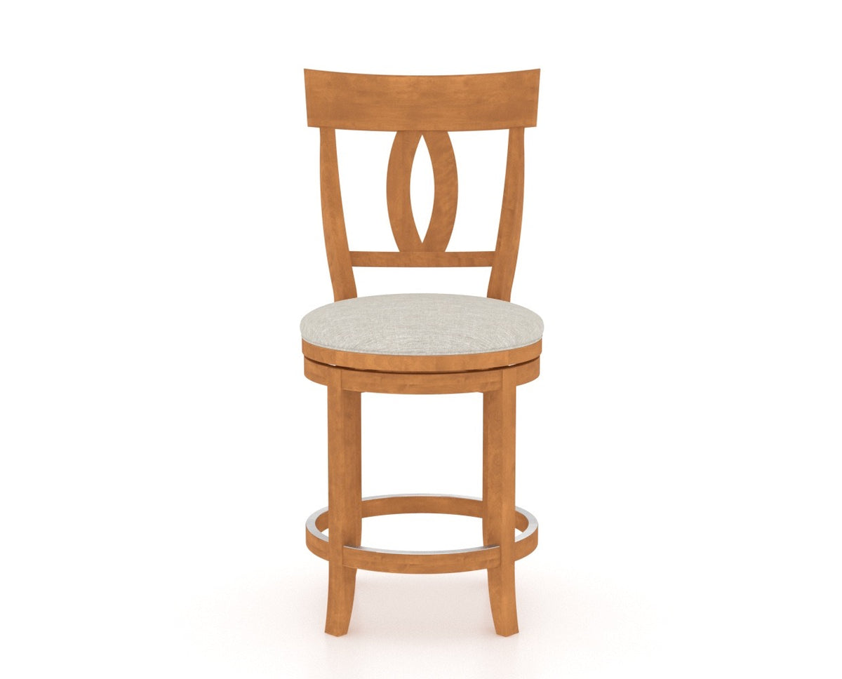 Canadel Core Counter Stool 8100 in Swivel Base, front view