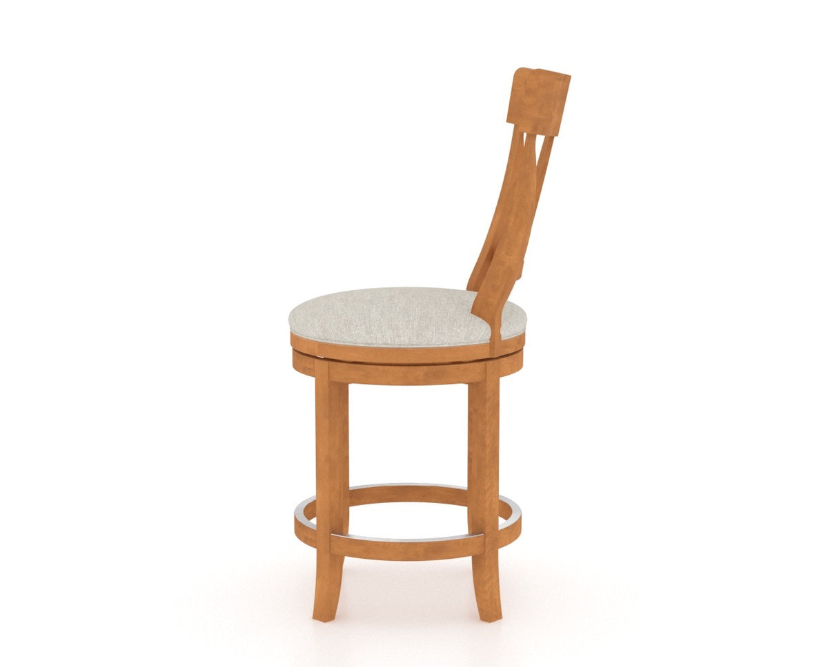 Canadel Core Counter Stool 8100 in Swivel Base, side view