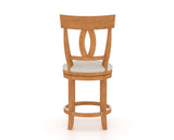 Canadel Core Counter Stool 8100 in Swivel Base, back view