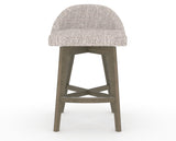 Canadel Downtown Swivel Counter or Bar Stool 8138 in FP Crypton® and 08 Shadow, front view