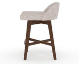 Canadel Downtown Swivel Counter or Bar Stool 8138 in FP Crypton® and 19 Cognac Washed, side view