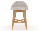 Canadel Downtown Swivel Counter or Bar Stool 8138 in FP Crypton® and 20 Caramel Washed, front view