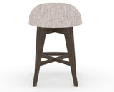 Canadel Downtown Swivel Counter or Bar Stool 8138 in FP Crypton® and 29 Hazelnut Washed, back view