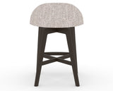 Canadel Downtown Swivel Counter or Bar Stool 8138 in FP Crypton® and 59 Davy's Grey, back view