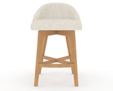 Canadel Downtown Swivel Counter or Bar Stool 8138 in FT InsideOut® and 20 Caramel Washed, front view