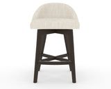 Canadel Downtown Swivel Counter or Bar Stool 8138 in FT InsideOut® and 59 Davy's Grey, front view