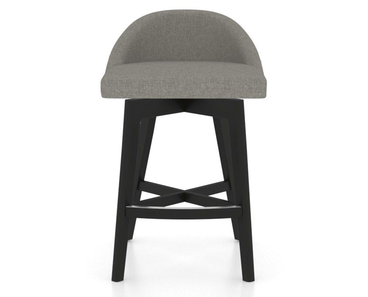 Canadel Downtown Swivel Counter or Bar Stool 8138 in Counter Height, front view