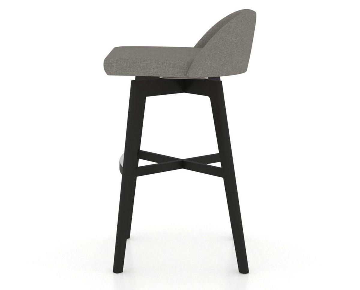 Canadel Downtown Swivel Counter or Bar Stool 8138 in Bar Height, side view