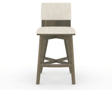 Canadel Downtown Swivel Counter or Bar Stool 8142 in FT InsideOut® and 08 Shadow, front view