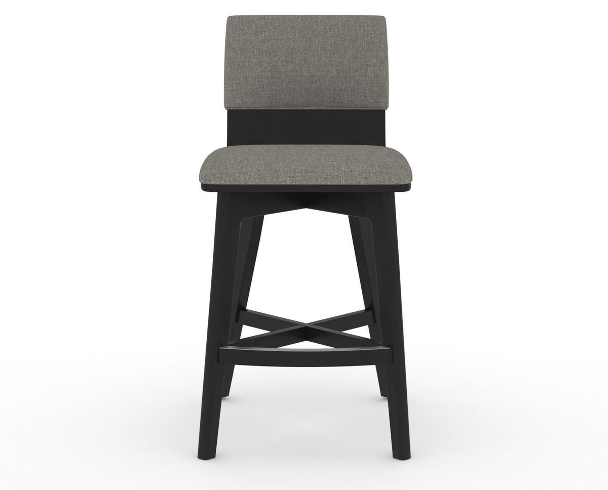 Canadel Downtown Swivel Counter or Bar Stool 8142 in Counter Height, front view