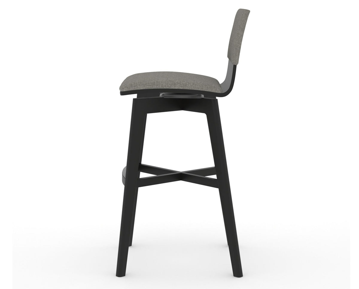 Canadel Downtown Swivel Counter or Bar Stool 8142 in Bar Height, side view