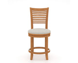 Canadel Upholstered Counter Stool 8229 in Swivel Base, front view