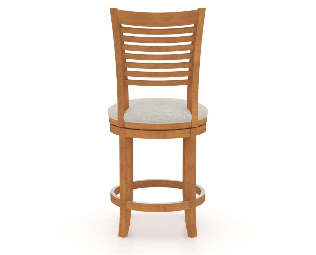 Canadel Upholstered Counter Stool 8229 in Swivel Base, back view