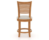Canadel Upholstered Counter Stool 8229 in Swivel Base, back view