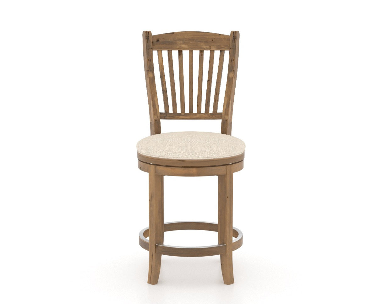 Canadel Champlain Counter Stool 8232 in Swivel Base, front view