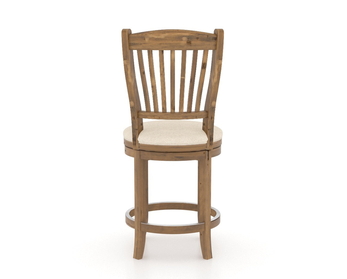 Canadel Champlain Counter Stool 8232 in Swivel Base, back view