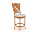 Canadel Core Counter Stool 8232 in Swivel Base, three-quarter view