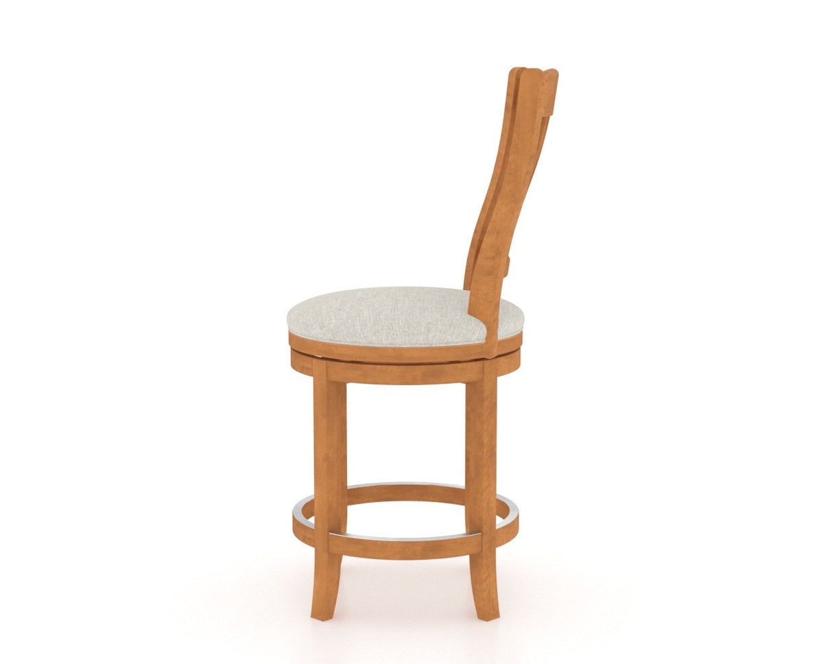 Canadel Core Counter Stool 8232 in Swivel Base, side view