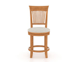 Canadel Upholstered Counter Stool 8270 in Swivel Base, front view