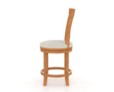 Canadel Upholstered Counter Stool 8270 in Swivel Base, side view