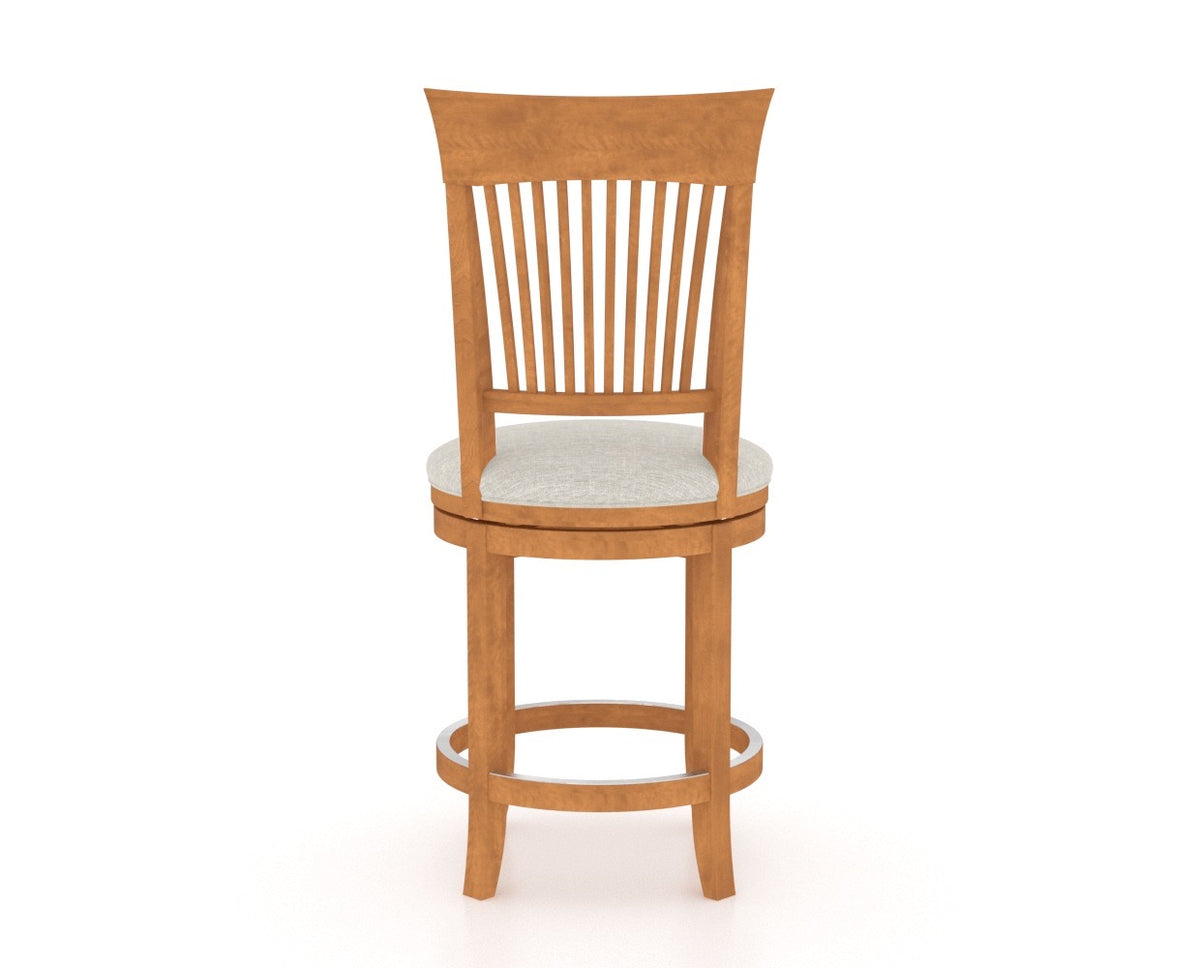 Canadel Upholstered Counter Stool 8270 in Swivel Base, back view
