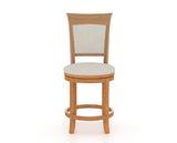Canadel Upholstered Counter Stool 8274 in Swivel Base, front view