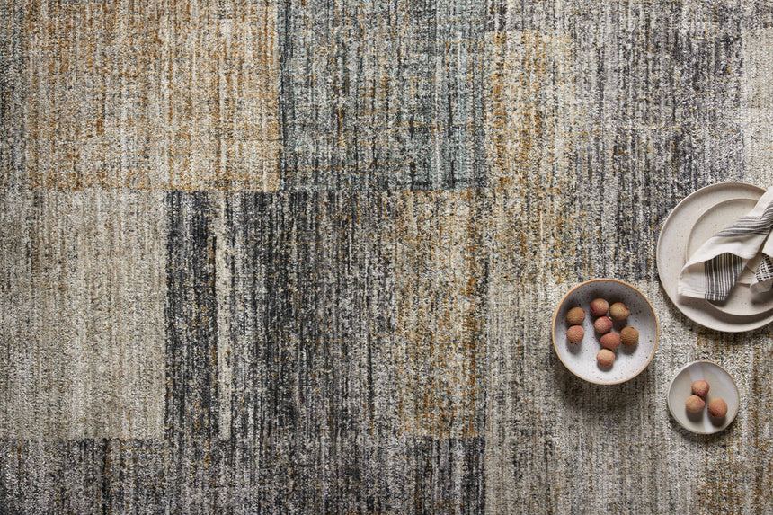 Soho Rug 08 | Grey / Gold