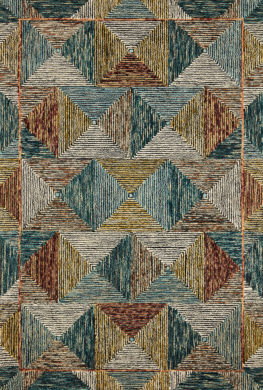 Spectrum Rug 01 | Lagoon / Spice