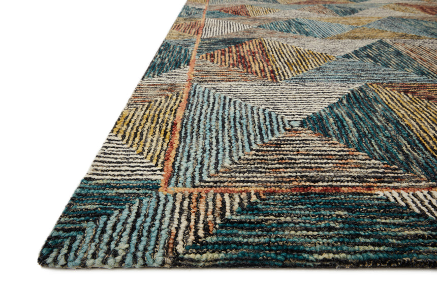 Spectrum Rug 01 | Lagoon / Spice