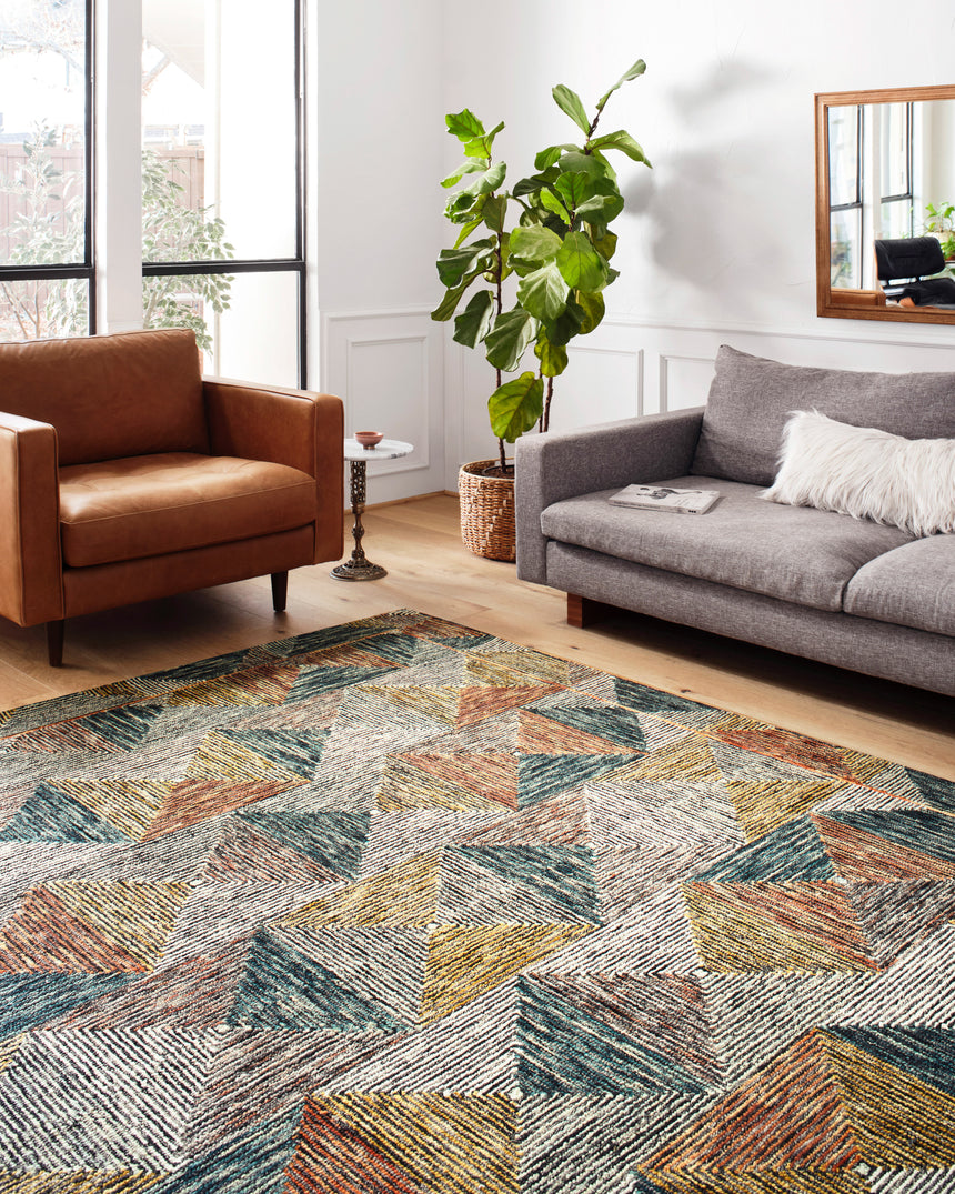 Spectrum Rug 01 | Lagoon / Spice