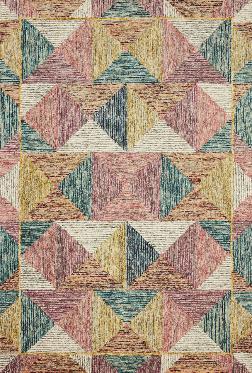 Spectrum Rug 01 | Silver / Fiesta