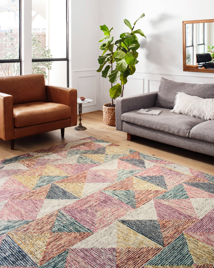 Spectrum Rug 01 | Silver / Fiesta