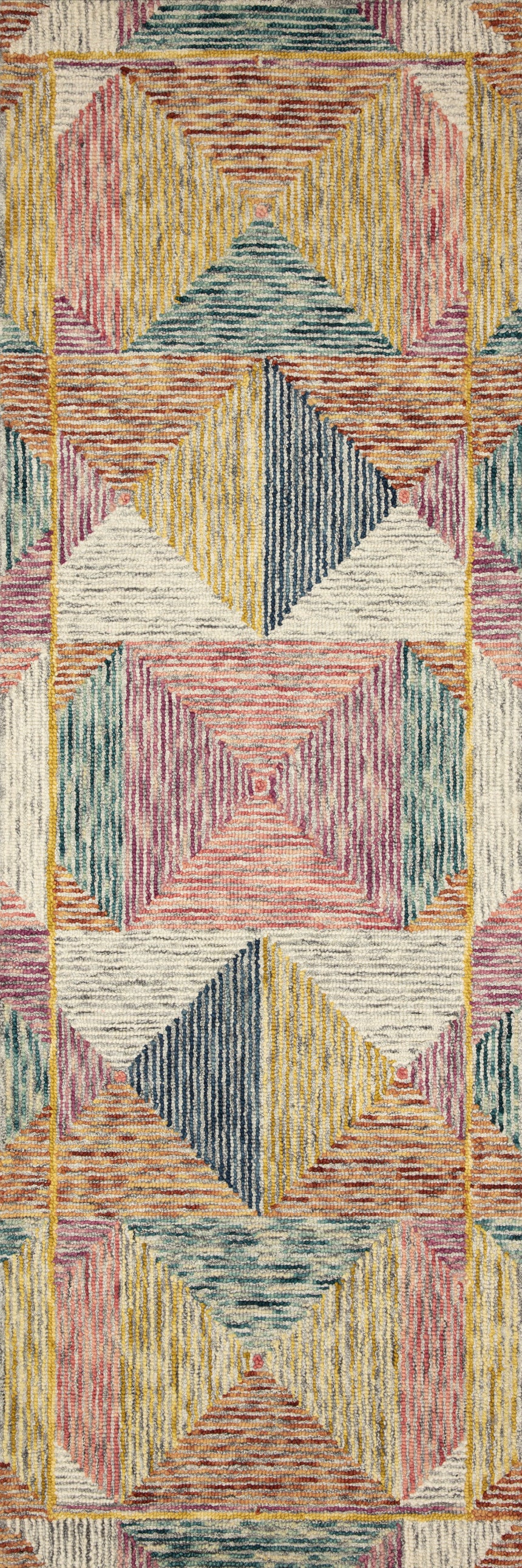 Spectrum Rug 01 | Silver / Fiesta