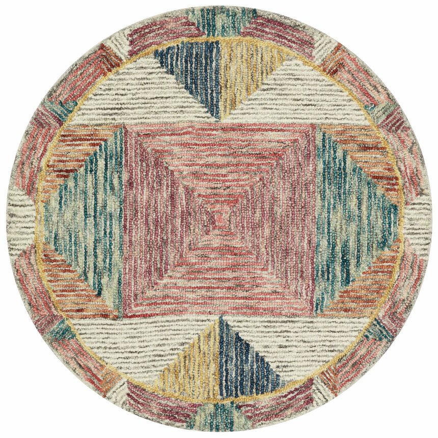 Spectrum Rug 01 | Silver / Fiesta