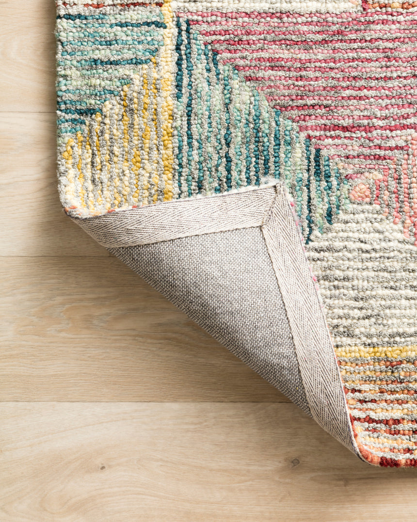Spectrum Rug 01 | Silver / Fiesta