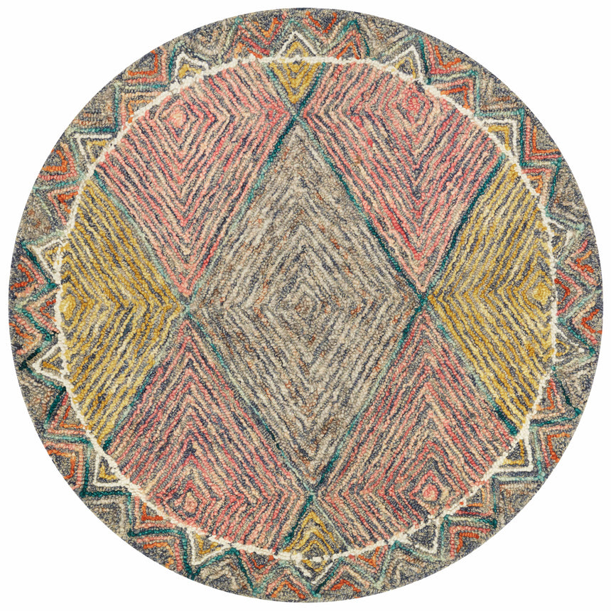 Spectrum Rug 02 | Turquoise / Fiesta