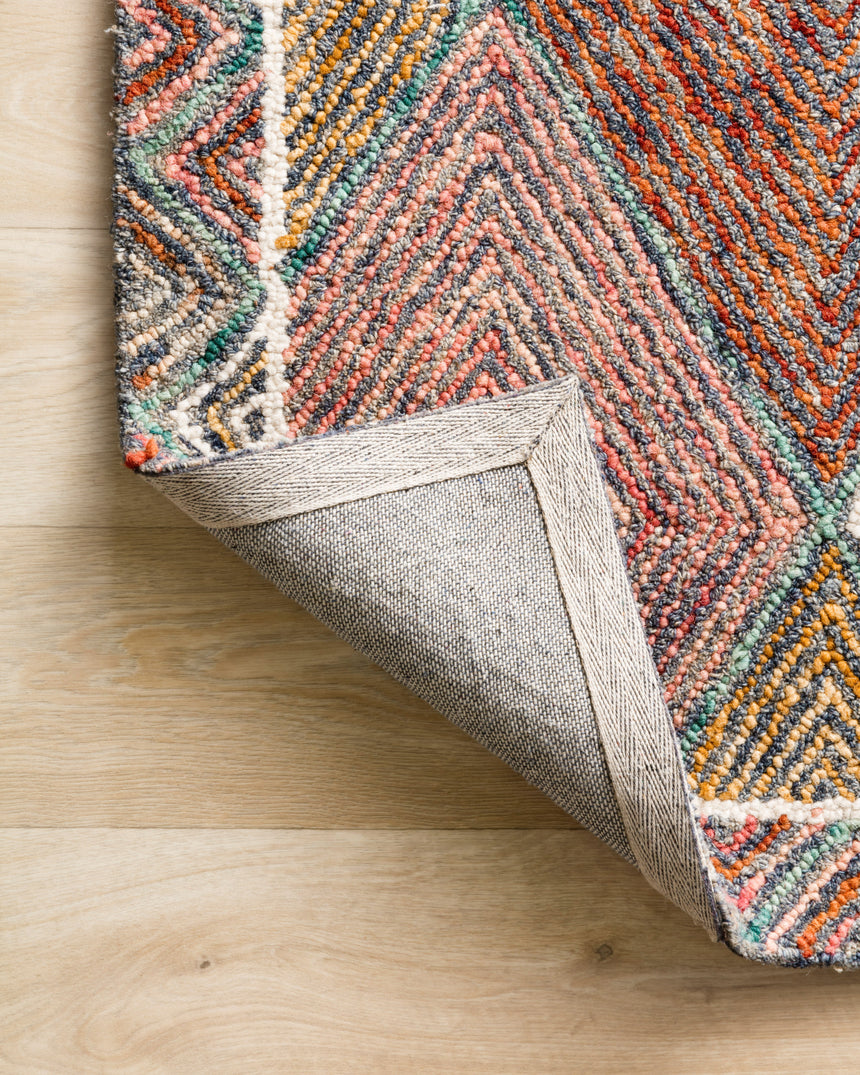 Spectrum Rug 02 | Turquoise / Fiesta