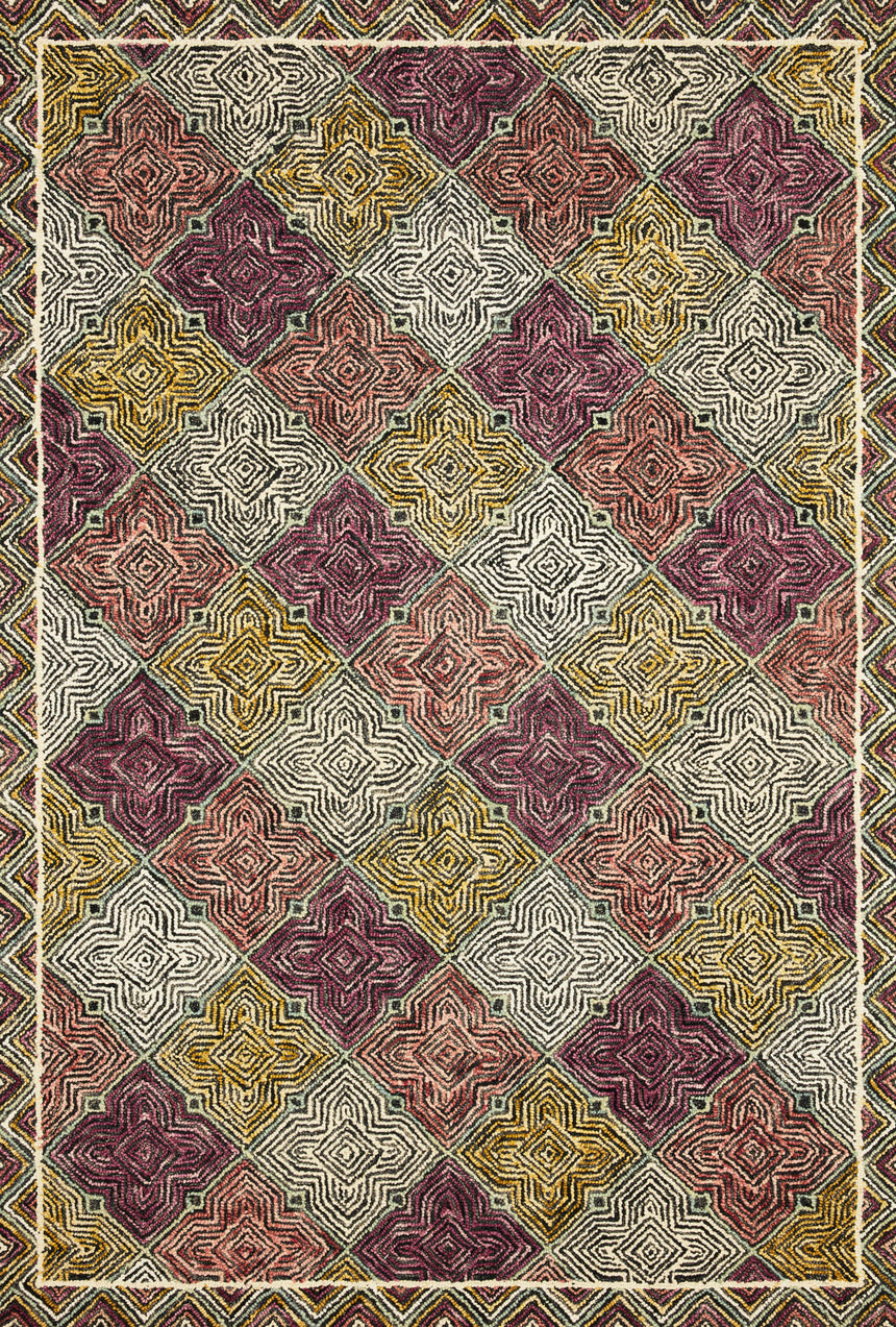 Spectrum Rug 03 | Charcoal / Multi